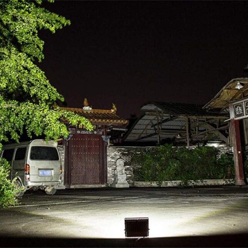  HDZWW Security lights floodlight outside lighting with sensor lights outdoor Light With PIR LED Security Light Waterproof Daylight Outdoor Garden Square Safety Lamp Advertising Sig