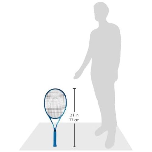 헤드 Metallix Attitude Elite Blue Tennis Racket - Pre-Strung Adult Tennis Racquet Lightweight - Midplus Headsize for Blend of Power and Control