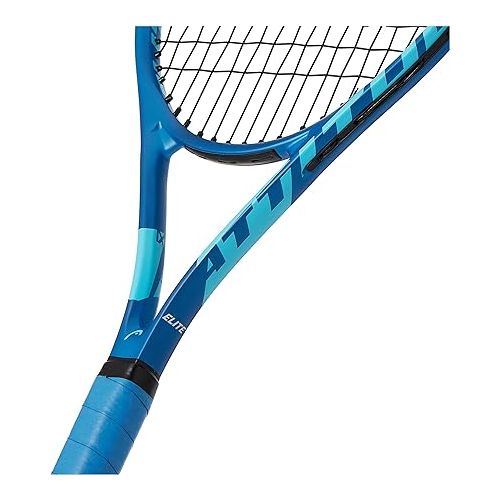 헤드 Metallix Attitude Elite Blue Tennis Racket - Pre-Strung Adult Tennis Racquet Lightweight - Midplus Headsize for Blend of Power and Control