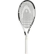 Metallix Attitude Pro White Tennis Racket - Pre-Strung Adult Tennis Racquet for Control and Maneuverability