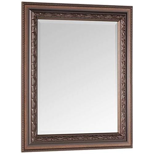 헤드 Headwest Addyson Single Framed Wall Mirror in Copper, 30 inches by 36 inches