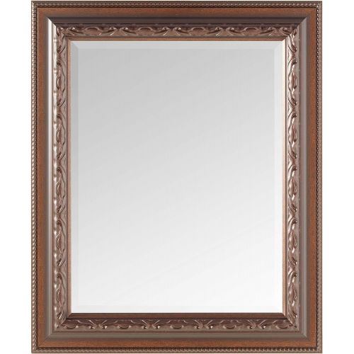 헤드 Headwest Addyson Single Framed Wall Mirror in Copper, 30 inches by 36 inches