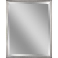 Head West 30 x 40 Classic Brush Nickel 1 in. Wide Metal Frame Wall Mirror