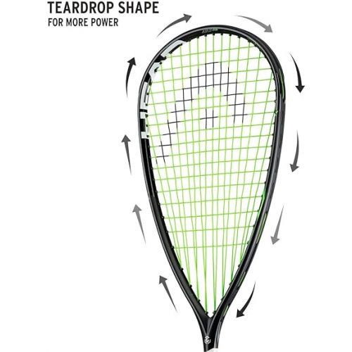 헤드 Head Speed Squash Racquet Series (Touch, 360, 360+, Auxetic) - Featuring AFP Racquet Stringing Technology - Ultimate Power and Speed Racquet