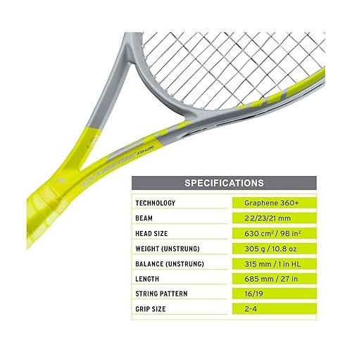 헤드 Head Graphene 360+ Extreme Tour Tennis Racquets