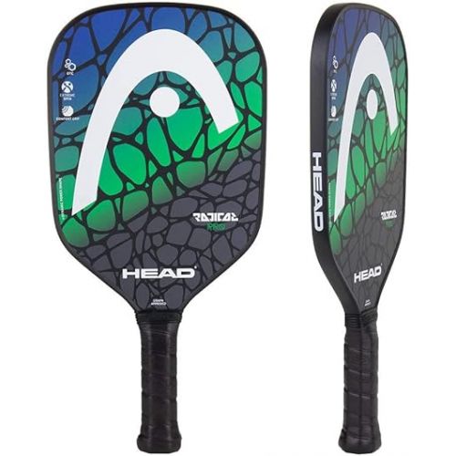 헤드 HEAD Fiberglass Pickleball Paddle - Radical Pro Textured Paddle w/ Honeycomb Polymer Core & Comfort Grip