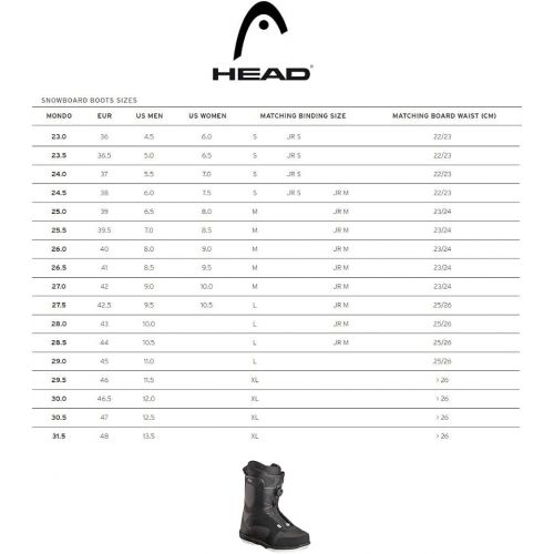 헤드 [아마존베스트]HEAD Unisex Rodeo Boa Trace Sole Freestyle Snowboard Boots