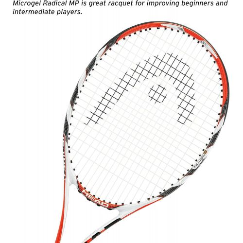 헤드 HEAD Microgel Radical Midplus Tennis Racket - Pre-Strung 27 Inch Adult Racquet