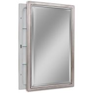 Head West Decorative Classic NickelChrome Recessed Cabinet