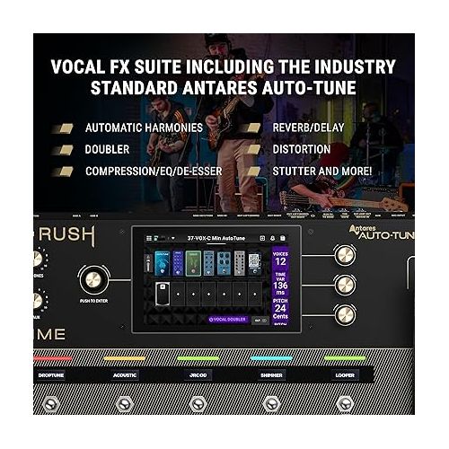  HeadRush Prime - Guitar & Vocal Multi Effects Pedal & Amp Modeling Processor with Amp Cloner, Antares Auto-Tune, WiFi, Touchscreen, Looper & Bluetooth