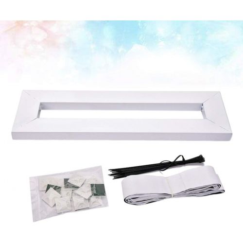  HEALLILY Guitar Single Effect Pedal Bracket with Nylon Straps Adhesive Tape Parts Single Block Effector Pasting Board (White)