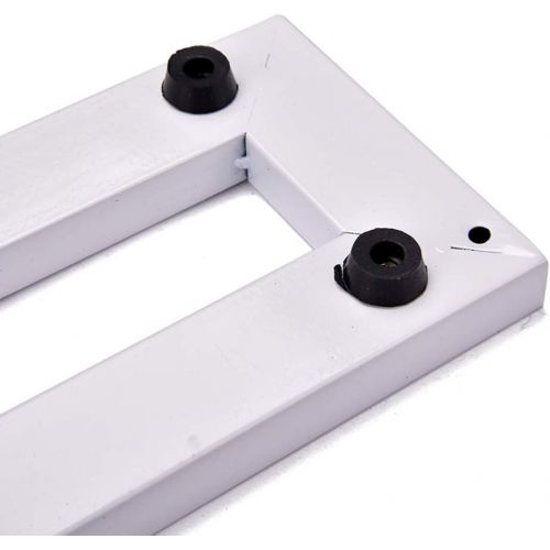  HEALLILY Guitar Single Effect Pedal Bracket with Nylon Straps Adhesive Tape Parts Single Block Effector Pasting Board (White)