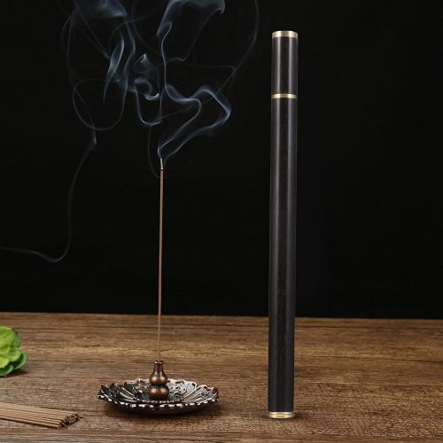  인센스스틱 HEALLILY Wooden Incense Stick Tube Incense Stick Storage Container Box Incense Canister Holder with Lid