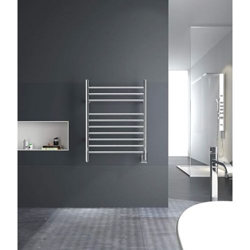  HEATGENE Towel Warmer Wall-Mounted Hardwired Heated Towel Rack Hot Towel Bar Brushed