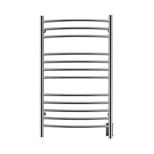  HEATGENE Towel Warmer Wall Mount Electric Plug-in/Hardwired Heated Towel Rack Brushed