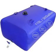 30 Gallon Water Tank,Portable Foldable Capacity Water Storage Bladder Containers,Suitable for Outdoor or Emergency Water