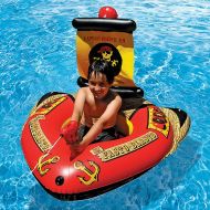 HECHEN Childrens Water Floating Bed to Increase The Inflatable Mount Water Gun Pirate Ship Floating Row Swim Ring