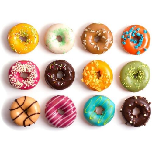  [아마존베스트]HEHALI Silicone Donut Pan, 2pcs Non-Stick Mold, Silicone Donut Mold for 6 Full-Size Donuts, Bagels and More