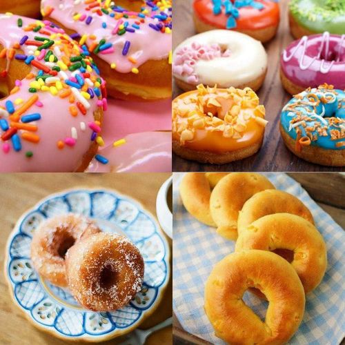  [아마존베스트]HEHALI Silicone Donut Pan, 2pcs Non-Stick Mold, Silicone Donut Mold for 6 Full-Size Donuts, Bagels and More