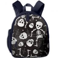 HEHETAN KIDS Kids Pre School Backpack Boy&girls Death Skull Halloween Skeleton Book Bag