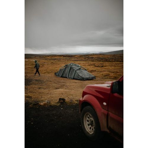  HEIMPLANET Nias Cairo Camo 4-6 Person Tent + Groundsheet for Extra Protection + Double Action Pump