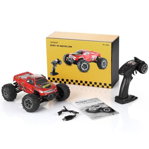  HELIFAR RC Trucks 1/16 4WD, RC Cars 2.4G Remote Control Car for Kids Radio Controlled Cars Remote Control Monster Trunk Off-Road Car 36km/h High Speed Racing Vehicle