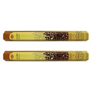 인센스스틱 HEM Clove Incense Sticks Agarbatti Masala - Pack of 2 Tubes, 20 Sticks Each Box, Total 40 Sticks - Quality Incense Hand Rolled in India for Healing Meditation Yoga Relaxation Praye