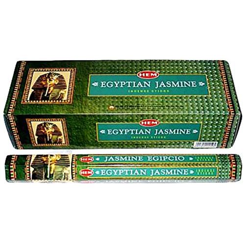  인센스스틱 HEM Egyptian Jasmine Incense Sticks Agarbatti Indian Natural Fragrance 20x6Box