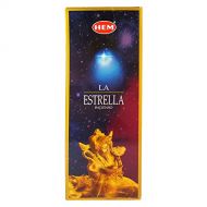 인센스스틱 Hem Celestial The Star Agarbatti Pack of 6 Incense Sticks Boxes, 20gms Each, Traditionally Handrolled in India Best Aeromatic Natural Fragrance Perfect for Prayers, Meditation, Yog