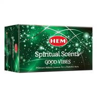 인센스스틱 HEM Spiritiual Scents Good Vibes Premium Masala Incense Sticks - Pack of 12 (180g)