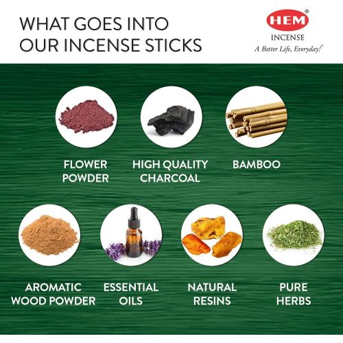  인센스스틱 HEM Spiritiual Scents Good Vibes Premium Masala Incense Sticks - Pack of 12 (180g)