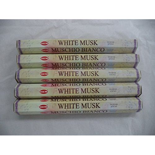  인센스스틱 HEM White Musk 100 Incense Sticks (5 x 20 stick packs)