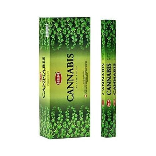  인센스스틱 HEM Cannabis Incense Sticks Agarbatti Indian Natural Fragrance HandRolled 6Box