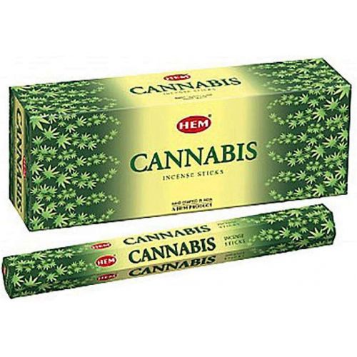  인센스스틱 HEM Cannabis Incense Sticks Agarbatti Indian Natural Fragrance HandRolled 6Box