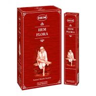 인센스스틱 HEM Flora Natural Masala Incense Sticks - Pack of 12 (180g)