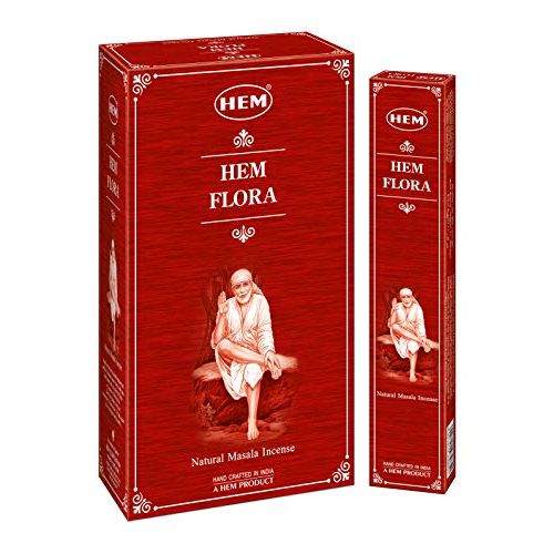  인센스스틱 HEM Flora Natural Masala Incense Sticks - Pack of 12 (180g)