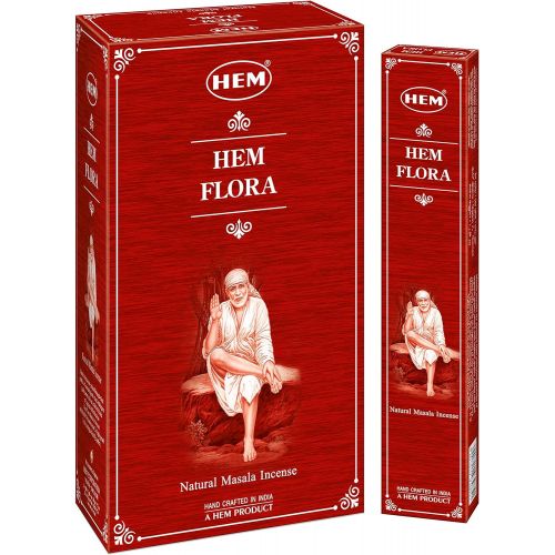  인센스스틱 HEM Flora Natural Masala Incense Sticks - Pack of 12 (180g)