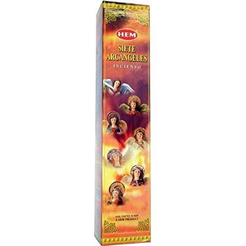  인센스스틱 Seven Archangels (Siete Arcangels) - 35 Gram Box, 7 Difference Incense - HEM Incense Imported from India