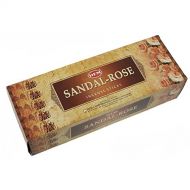 인센스스틱 HEM SANDAL-ROSE INCENSE STICKS Box Of 6 Pack(20 Sticks Each)