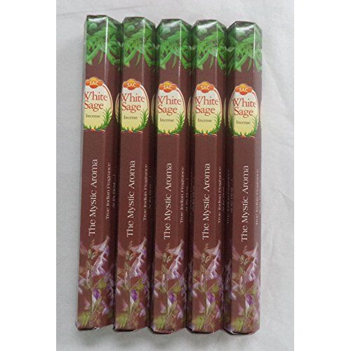  인센스스틱 HEM JBJ SAC White Sage 100 Incense Sticks (5 x 20 stick packs)