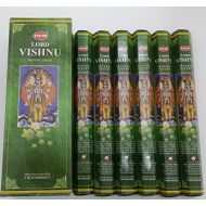 인센스스틱 Hem Lord Vishnu Hexa Incense Stick, 6packs X 20 Sticks= 120 Sticks