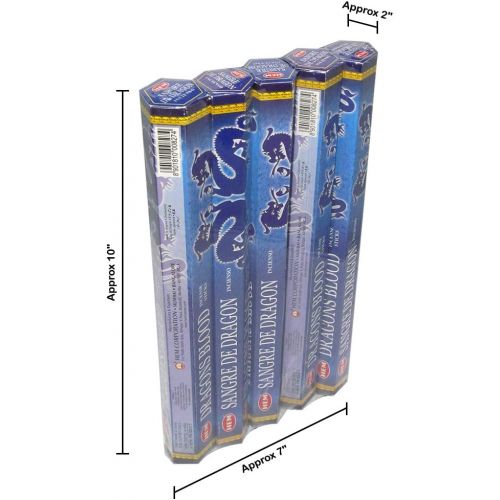  인센스스틱 HEM Dragons Blood Blue 100 Incense Sticks (5 X 20 Stick Packs)