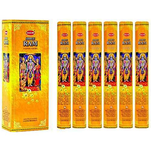  인센스스틱 Hem Shree Ram Hexa Incense Stick, 6packs X 20 Sticks= 120 Sticks