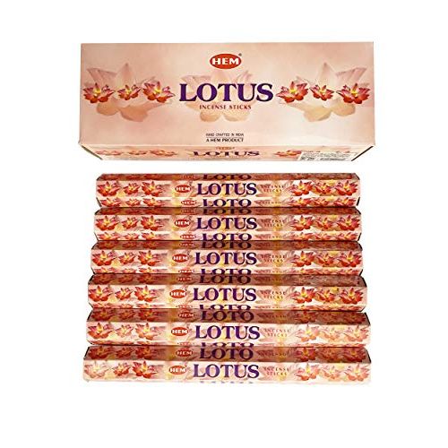  인센스스틱 Lotus - Box of Six 20 Stick Tubes - HEM Incense