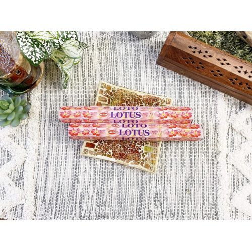  인센스스틱 Lotus - Box of Six 20 Stick Tubes - HEM Incense