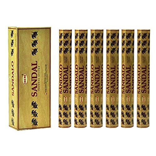  인센스스틱 HEM Sandal (Sandalwood Type) 100 Incense Sticks (5 X 20 Stick Packs)