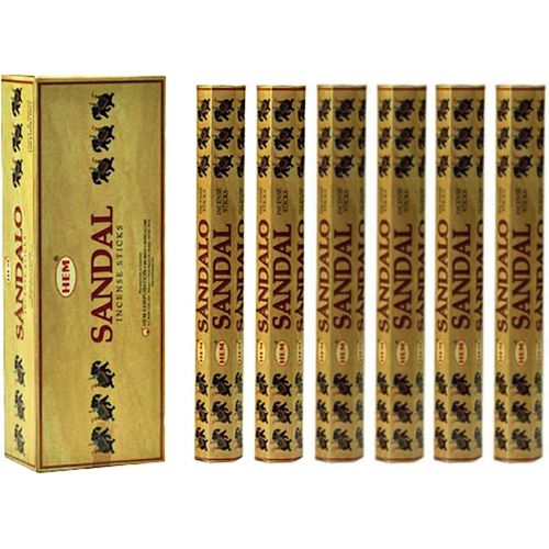  인센스스틱 HEM Sandal (Sandalwood Type) 100 Incense Sticks (5 X 20 Stick Packs)