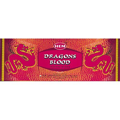  인센스스틱 Hem Dragons Blood Incense (Box of 6 20gram tubes)