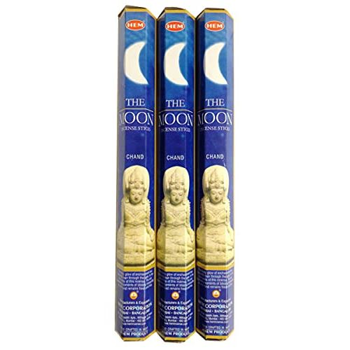  인센스스틱 1 X The Moon Incense Sticks Six-pack (~20 Sticks Per Pack) Box