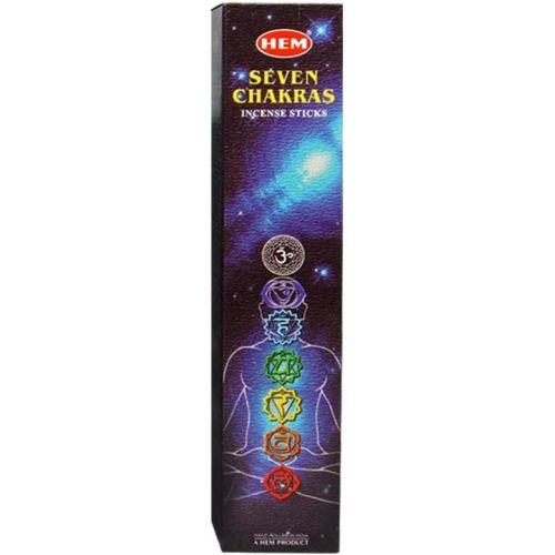  인센스스틱 Seven Chakras - 35 Gram Box, 7 Difference Incense - From HEM